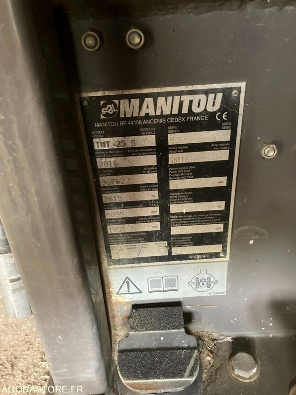 Chariot embarqué Manitou TMT 25 S- 2016 (5251) - Viljuškar: slika 3 Chariot embarqué Manitou TMT 25 S- 2016 (5251) - Viljuškar: slika 3