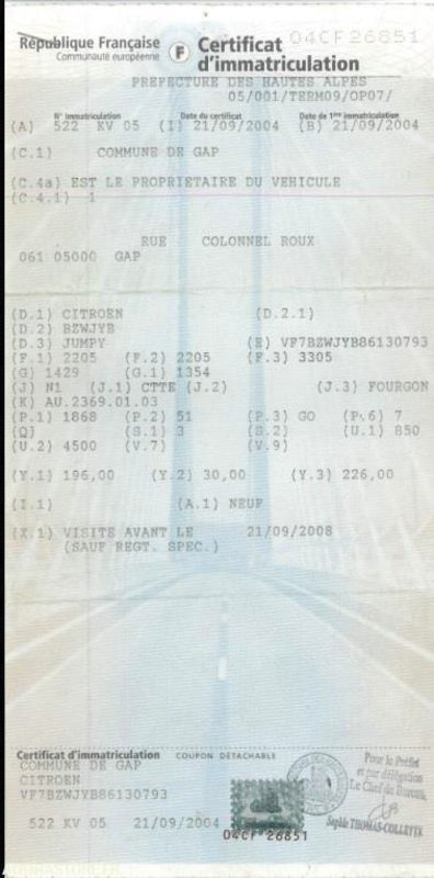 FOURGONNETTE CITROEN JUMPY - Mali kombi: slika 4 FOURGONNETTE CITROEN JUMPY - Mali kombi: slika 4