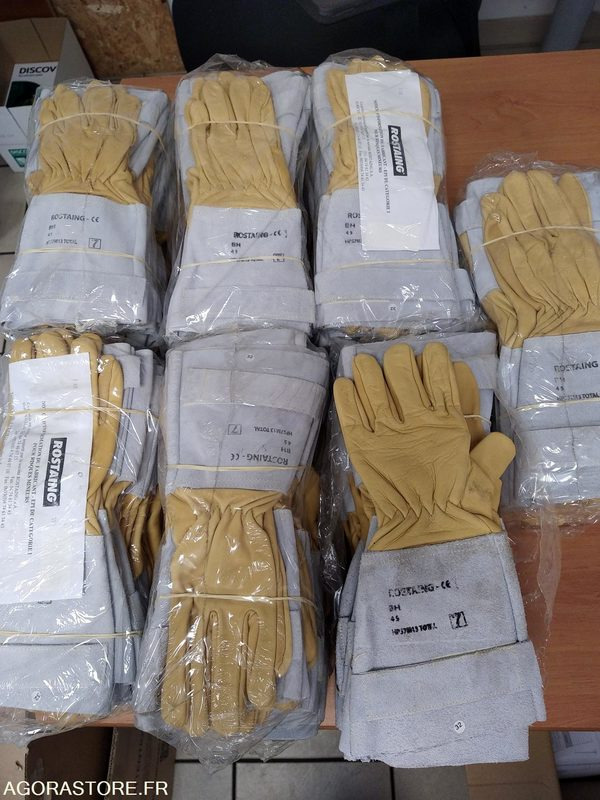 GANTS CUIR AVEC LONGUE MANCHETTE TAILLE 7 - LOT 70 PAIRES - Instrument/ Oprema: slika 1 GANTS CUIR AVEC LONGUE MANCHETTE TAILLE 7 - LOT 70 PAIRES - Instrument/ Oprema: slika 1