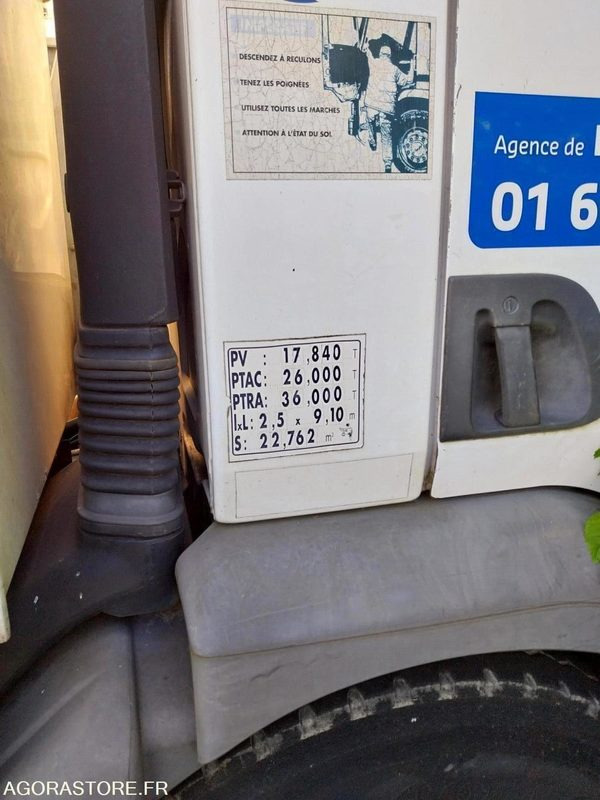 RENAULT P340 26T HUWER 2000 (269746Km) NON ROULANT EXPORT UNIQUEMENT - Vakuumska cisterna: slika 4 RENAULT P340 26T HUWER 2000 (269746Km) NON ROULANT EXPORT UNIQUEMENT - Vakuumska cisterna: slika 4