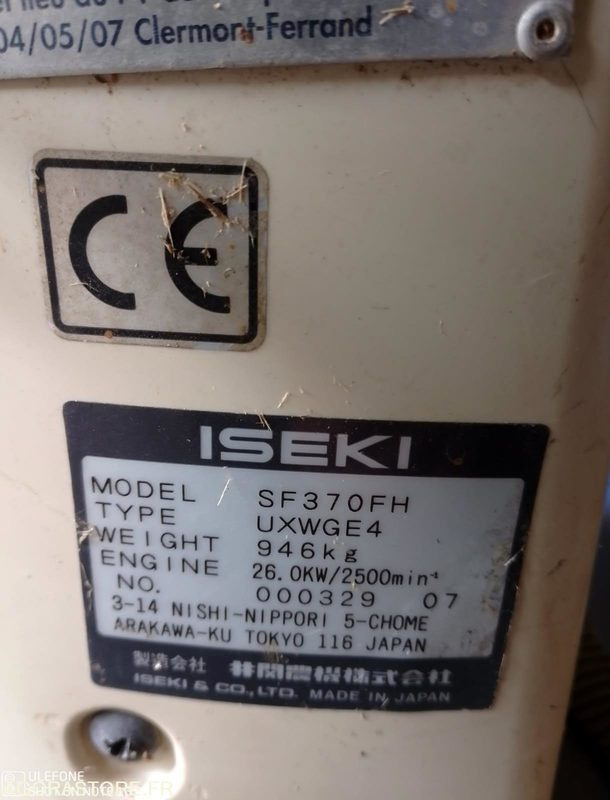 Tondeuse Iseki SF 370 2008 4000h fonctionnel - Baštenska kosačica: slika 4 Tondeuse Iseki SF 370 2008 4000h fonctionnel - Baštenska kosačica: slika 4