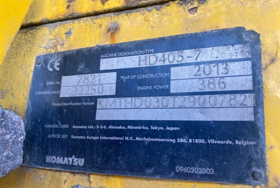 Komatsu HD405-7 - Kiper sa krutom šasijom/ Kiper za kamen: slika 3 Komatsu HD405-7 - Kiper sa krutom šasijom/ Kiper za kamen: slika 3