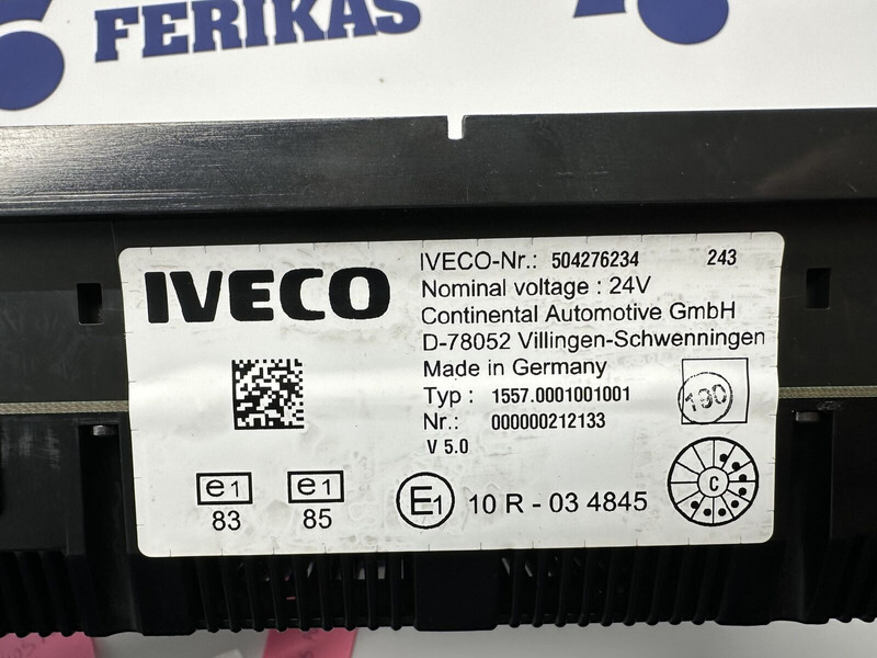 Iveco Instrument cluster dashboard 504276234, 504226363 (WORLDWIDE DEL - Komandna tabla za Kamion: slika 3 Iveco Instrument cluster dashboard 504276234, 504226363 (WORLDWIDE DEL - Komandna tabla za Kamion: slika 3