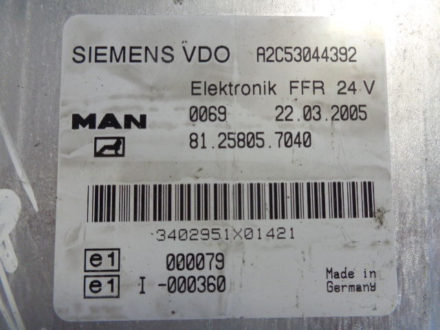Upravljačka jedinica za Kamion MAN FFR 81258057107, 81258057003, 81258057005, 81258057007, 81258057: slika 7