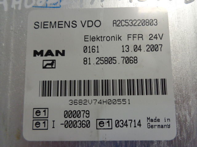 MAN TGX - Upravljačka jedinica za Kamion: slika 2 MAN TGX - Upravljačka jedinica za Kamion: slika 2