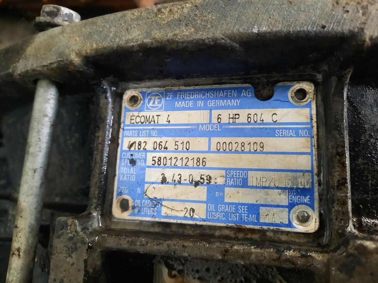 IVECO ZF 6HP604C Cursor 8. 6HP594C IVECO Cursor 8 - Menjač za Autobus: slika 5 IVECO ZF 6HP604C Cursor 8. 6HP594C IVECO Cursor 8 - Menjač za Autobus: slika 5