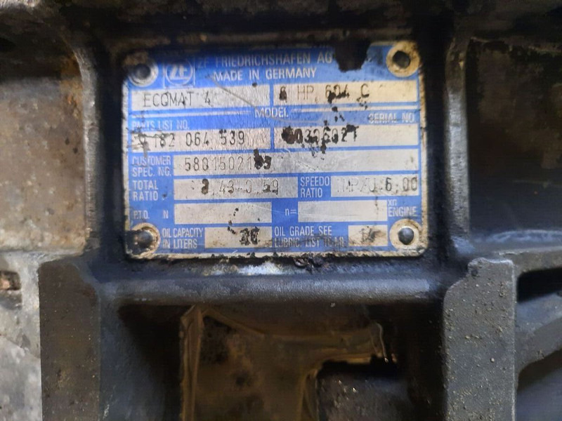 Iveco ZF 6HP604C Cursor 8. 6HP594C - Menjač: slika 2 Iveco ZF 6HP604C Cursor 8. 6HP594C - Menjač: slika 2