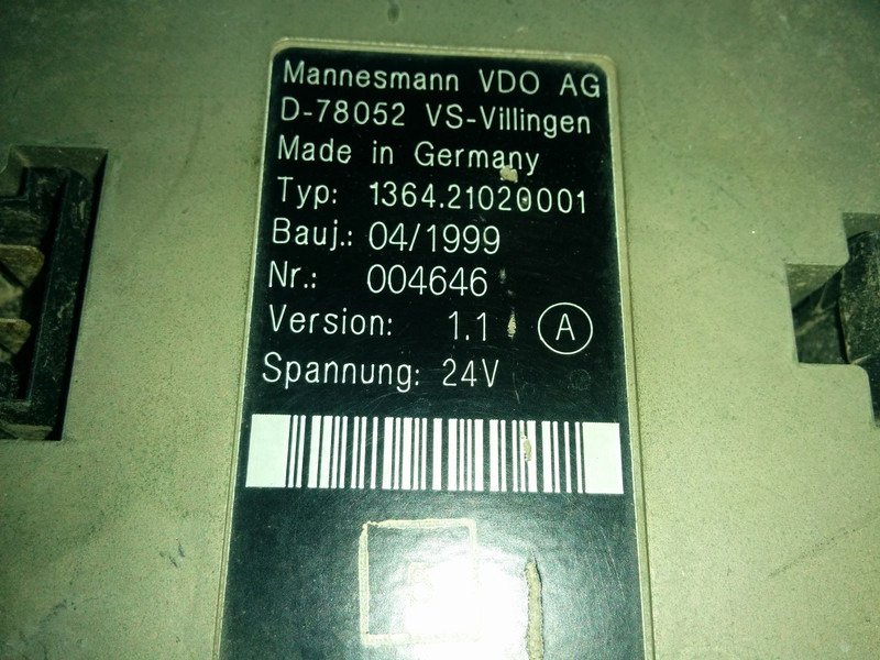 Neoplan MUX2-B - Upravljačka jedinica: slika 2 Neoplan MUX2-B - Upravljačka jedinica: slika 2