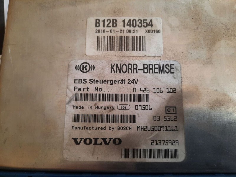 Volvo KNOR-BREMSE EBS 0486106063, 0486106028.\\\\ 0486106050 .\\ 063\\ - Upravljačka jedinica: slika 3 Volvo KNOR-BREMSE EBS 0486106063, 0486106028.\\\\ 0486106050 .\\ 063\\ - Upravljačka jedinica: slika 3
