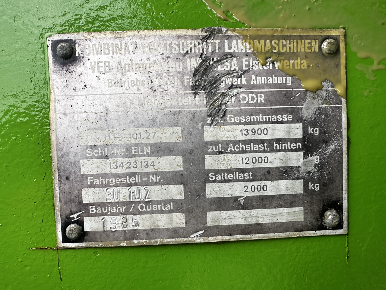 Fortschritt HTS 100.27 - Cisterna za osoku: slika 5 Fortschritt HTS 100.27 - Cisterna za osoku: slika 5