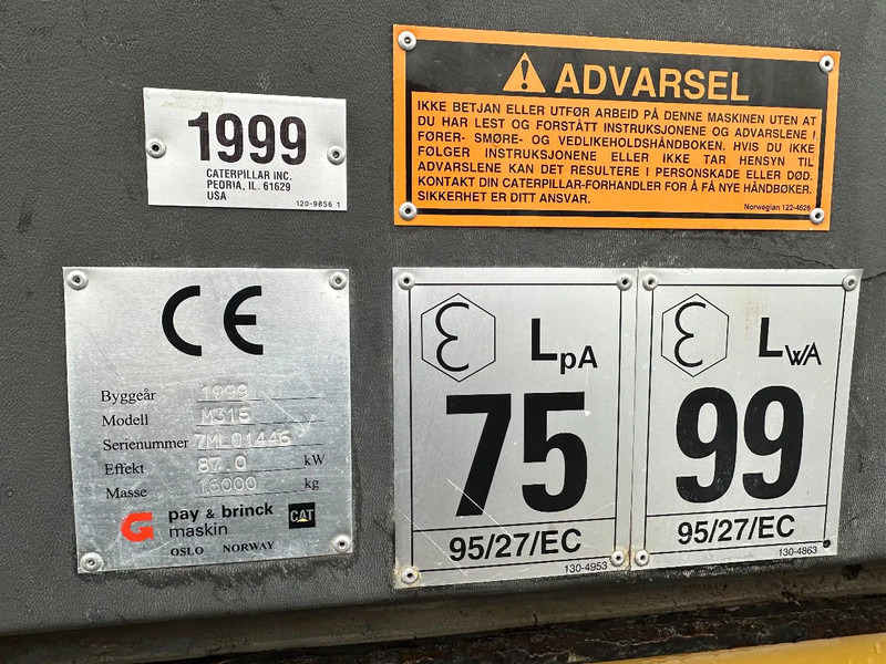 Bager točkaš Caterpillar M315 +ROTO CE: slika 16