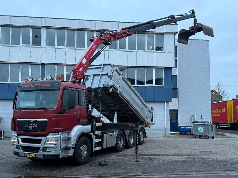 MAN TGS 35.480 8X4 + HMF 2420-K3 REMOTE + TIPPER - Istovarivač, Kamion sa dizalicom: slika 1 MAN TGS 35.480 8X4 + HMF 2420-K3 REMOTE + TIPPER - Istovarivač, Kamion sa dizalicom: slika 1