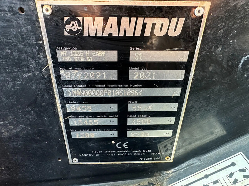 Manitou MT1335h EASY 75D, AUXILIARY HYDRAULIC PLUMBING, - Teleskopski upravljač: slika 4 Manitou MT1335h EASY 75D, AUXILIARY HYDRAULIC PLUMBING, - Teleskopski upravljač: slika 4