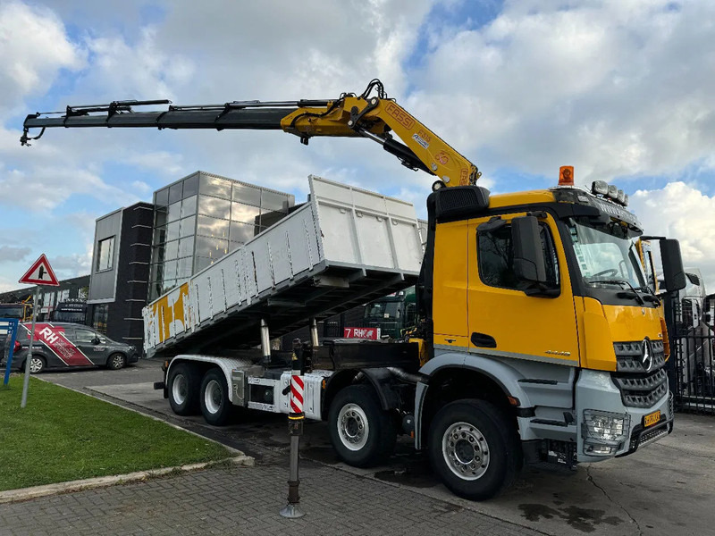 Mercedes-Benz Arocs 4448 8X4 + EURO 6 + FASSI F315 + REMOTE + KIPPER + STEERING AXLE - Kamion sa dizalicom: slika 1 Mercedes-Benz Arocs 4448 8X4 + EURO 6 + FASSI F315 + REMOTE + KIPPER + STEERING AXLE - Kamion sa dizalicom: slika 1