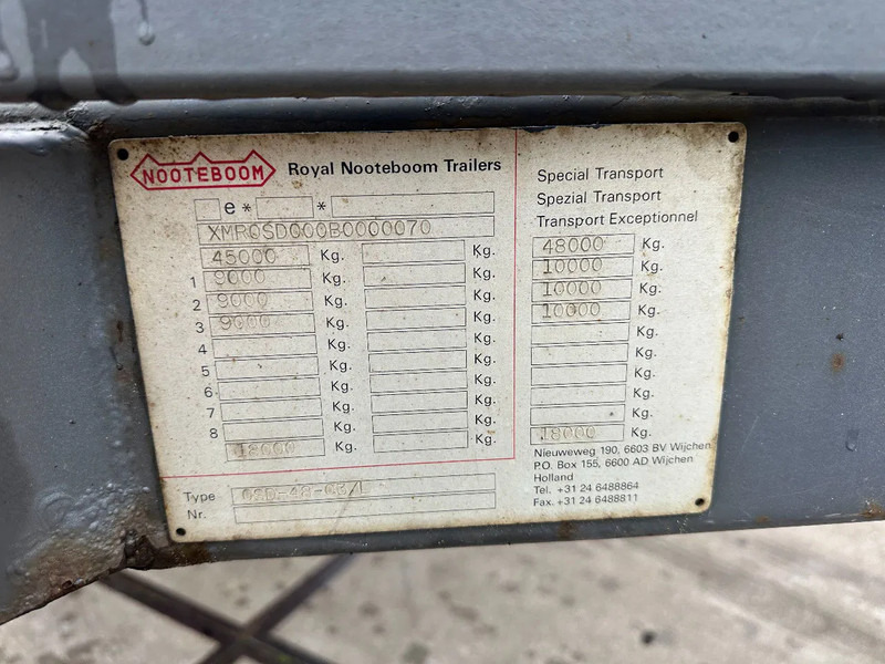 Niska poluprikolica za prevoz Nooteboom OSD-48-03L, LAST AXLE STEERING: slika 14