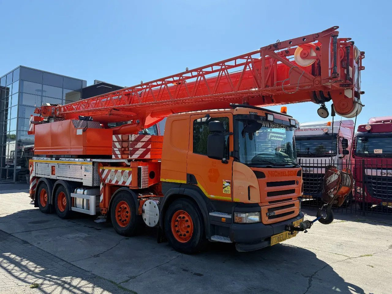 Scania P380 8X4 + FAUN HK40 + FLYJIB + BALLASTBL. 6,9 T - Kamion sa dizalicom: slika 1 Scania P380 8X4 + FAUN HK40 + FLYJIB + BALLASTBL. 6,9 T - Kamion sa dizalicom: slika 1