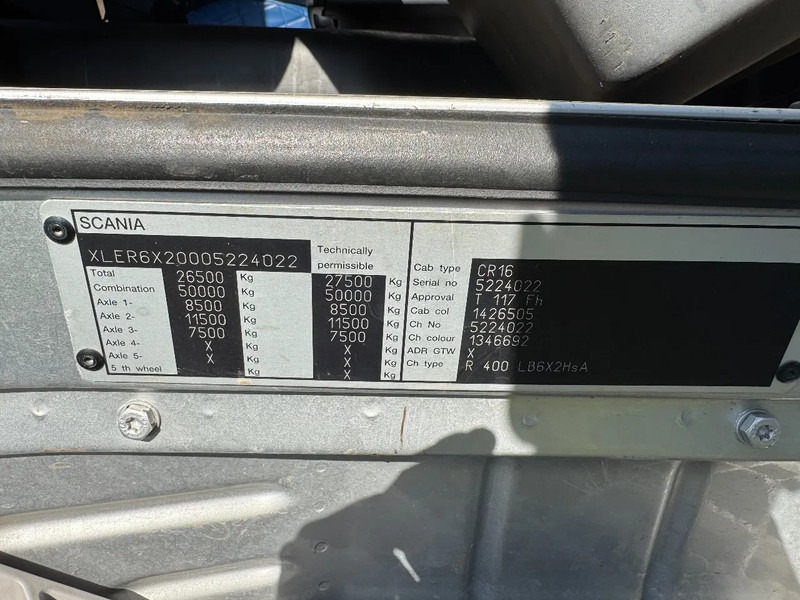 Kamion sa hidrauličnom kukom Scania R400 6X2 - EURO 5 + MULTILIFT HOOK + LIFTING AXLE: slika 18