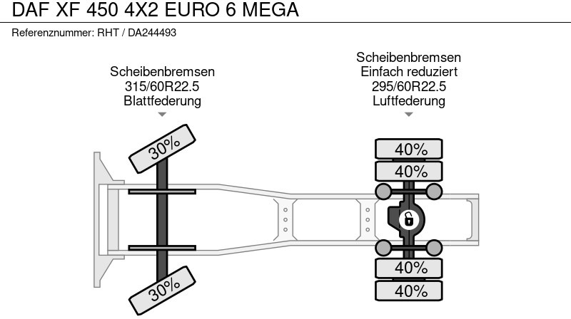 Tegljač DAF XF 450 4X2 EURO 6 MEGA: slika 15 Tegljač DAF XF 450 4X2 EURO 6 MEGA: slika 15