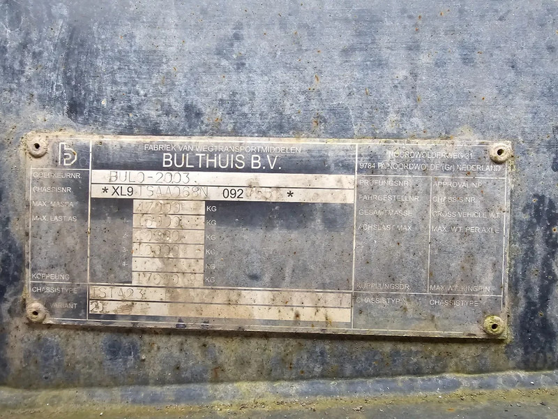 Bulthuis TSTA23 - BPW - DRUM - Lifting axle - 2x Steering - Poluprikolica sa golom šasijom: slika 5 Bulthuis TSTA23 - BPW - DRUM - Lifting axle - 2x Steering - Poluprikolica sa golom šasijom: slika 5