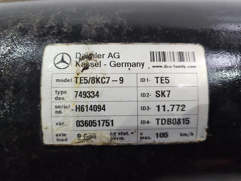Polosovina za Kamion Mercedes-Benz TE5/8KC7-9: slika 8
