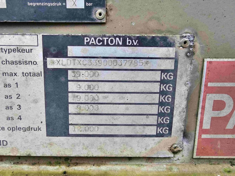 Poluprikolica za prevoz kontejnera/ Poluprikolica sa promenjivim sandukom Pacton BPW - DRUM: slika 12