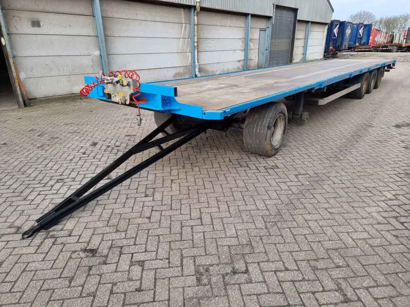 Plato prikolica Van Hool 13.60 M LONG - 1 M HIGH - SUPER SINGLE TIRES - DRUM BRAKES: slika 19