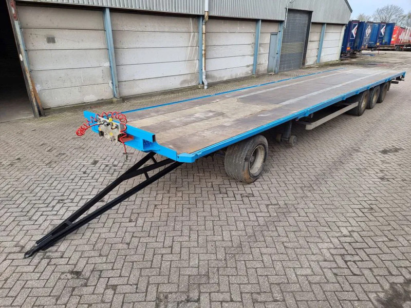 Plato prikolica Van Hool 13.60 M LONG - 1 M HIGH - SUPER SINGLE TIRES - DRUM BRAKES: slika 11