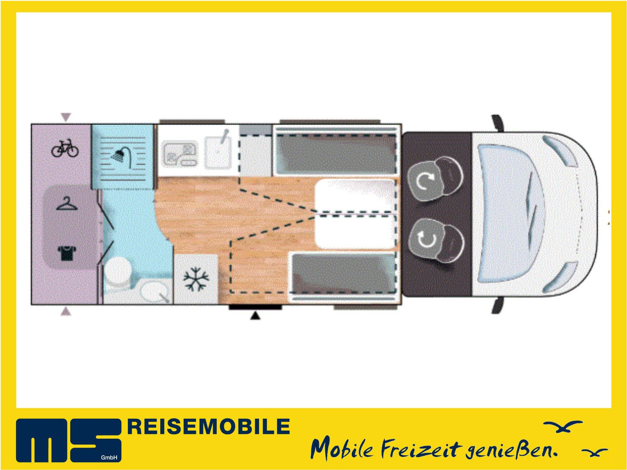 Chausson 630 TITANIUM / - 2026 - / EINZEL.- HUBBETTEN - Poluintegrisani kamper: slika 2 Chausson 630 TITANIUM / - 2026 - / EINZEL.- HUBBETTEN - Poluintegrisani kamper: slika 2