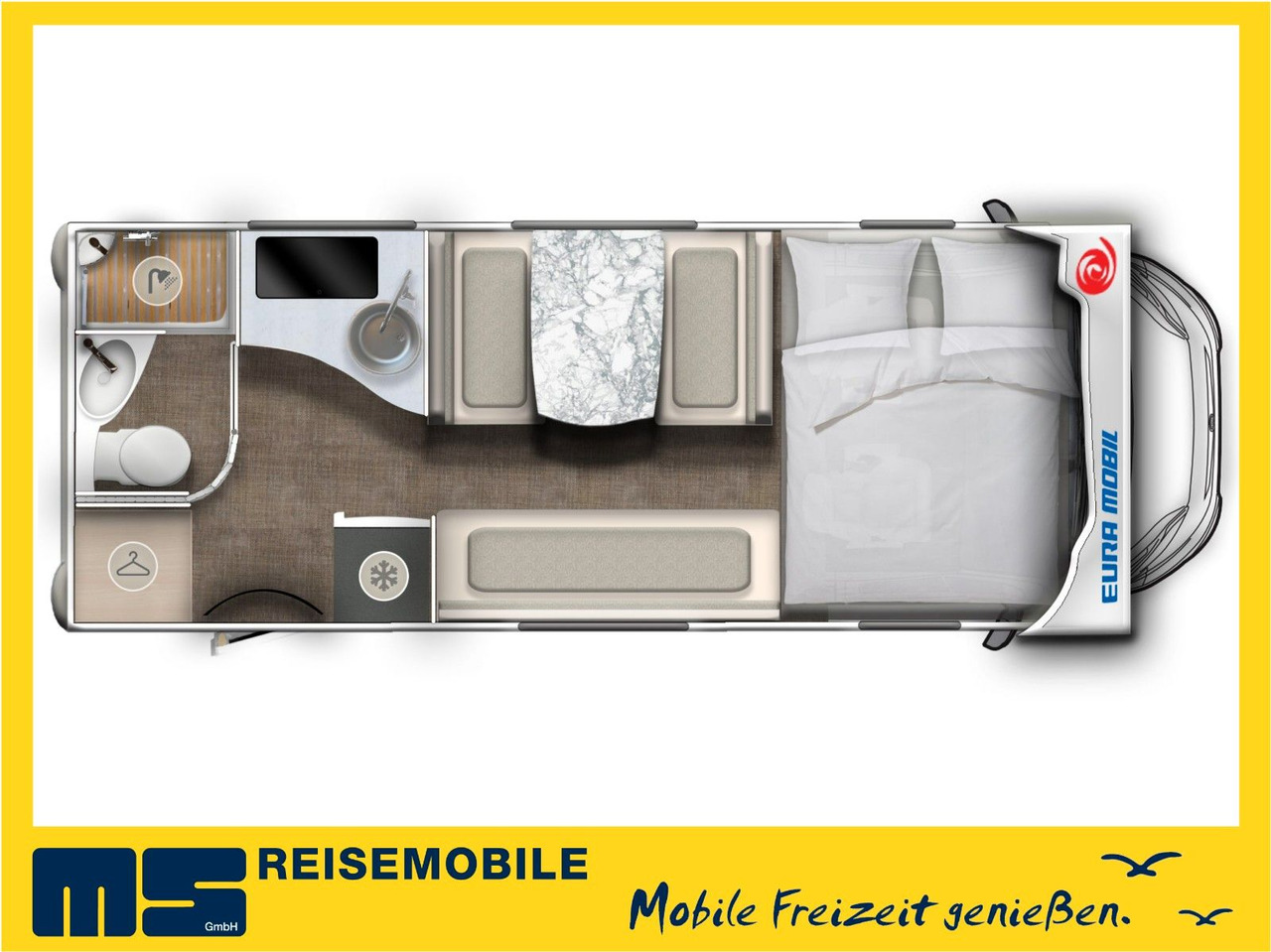 Eura Mobil ACTIVA ONE 630 LS / -2025- / 140PS / RAUMWUNDER - Alkoven kamper: slika 2 Eura Mobil ACTIVA ONE 630 LS / -2025- / 140PS / RAUMWUNDER - Alkoven kamper: slika 2