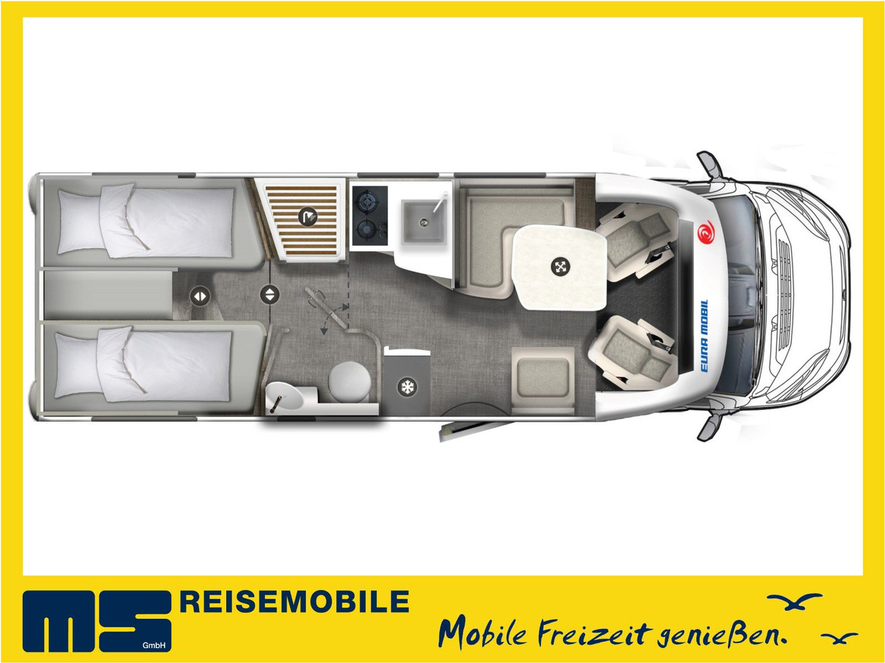 Eura Mobil PROFILA T 720 EB - 101 EDITION / EINZELBETTEN - Poluintegrisani kamper: slika 2 Eura Mobil PROFILA T 720 EB - 101 EDITION / EINZELBETTEN - Poluintegrisani kamper: slika 2