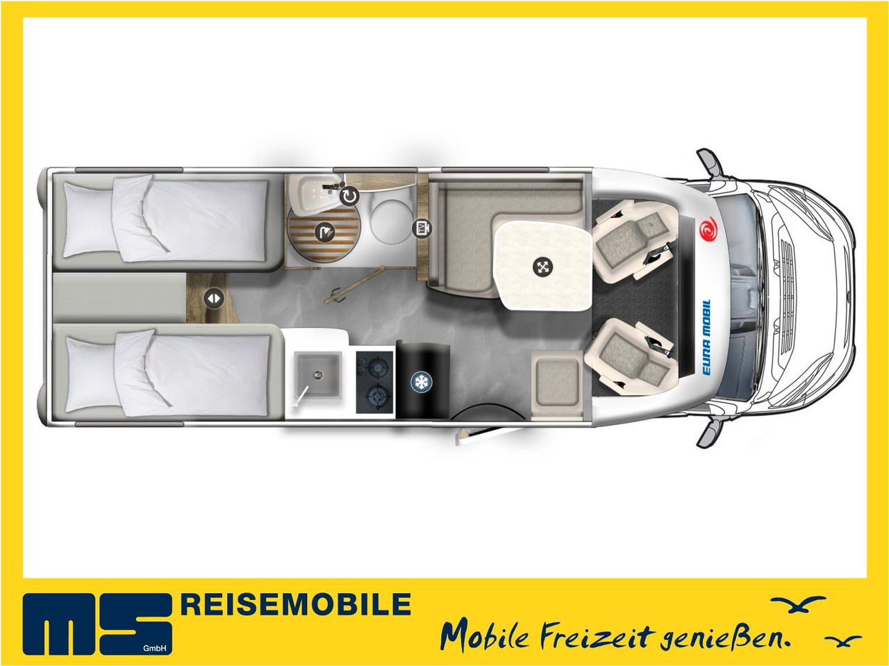 HYMER / ERIBA / HYMERCAR EXSIS T 588 / SAT / AHK / NAVI / EINZELBETTEN - Poluintegrisani kamper: slika 2 HYMER / ERIBA / HYMERCAR EXSIS T 588 / SAT / AHK / NAVI / EINZELBETTEN - Poluintegrisani kamper: slika 2
