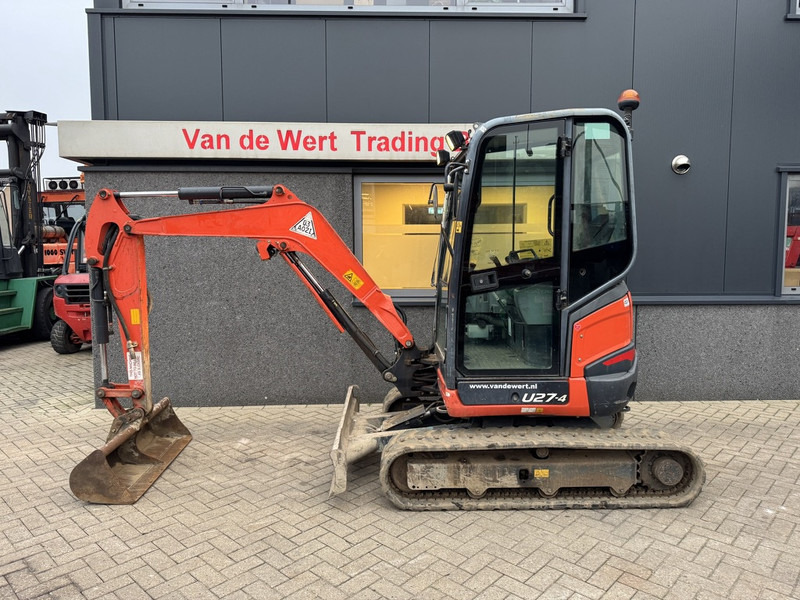 Kubota U27-4 minigraver/graafmachine rups 1 bak 2016 Diesel - Mini bager: slika 1 Kubota U27-4 minigraver/graafmachine rups 1 bak 2016 Diesel - Mini bager: slika 1
