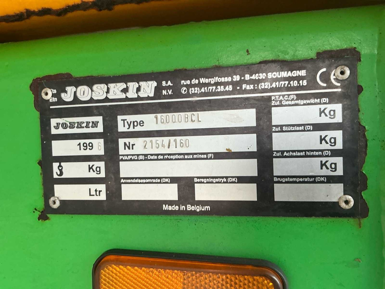 Traktorska prikolica za farmu/ Kiper Joskin 16000BCL: slika 20 Traktorska prikolica za farmu/ Kiper Joskin 16000BCL: slika 20