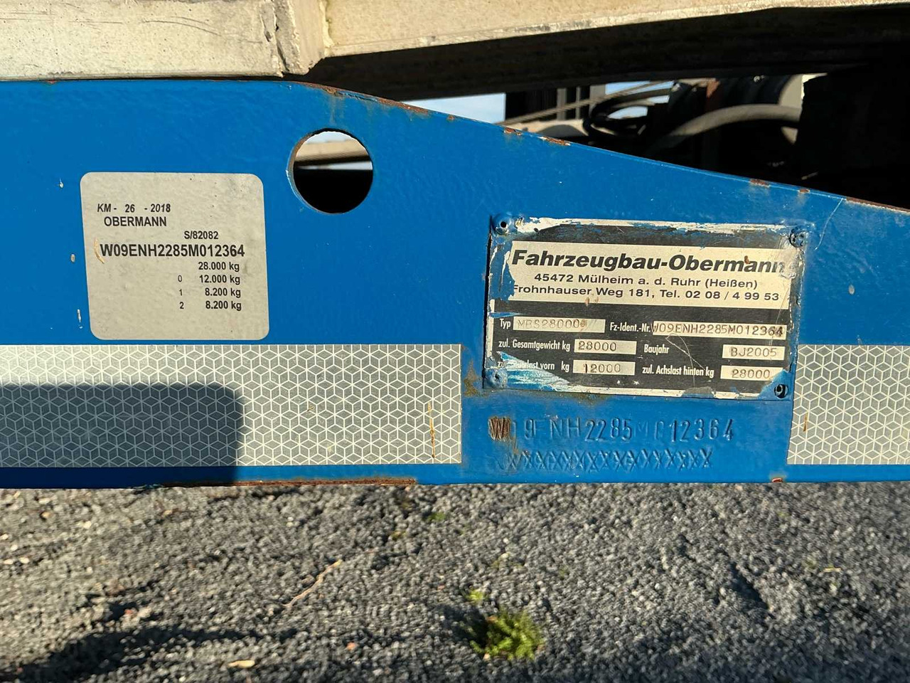 2005 OBERMANN MBS28000 SEMI-TRAILER - Poluprikolica: slika 5 2005 OBERMANN MBS28000 SEMI-TRAILER - Poluprikolica: slika 5