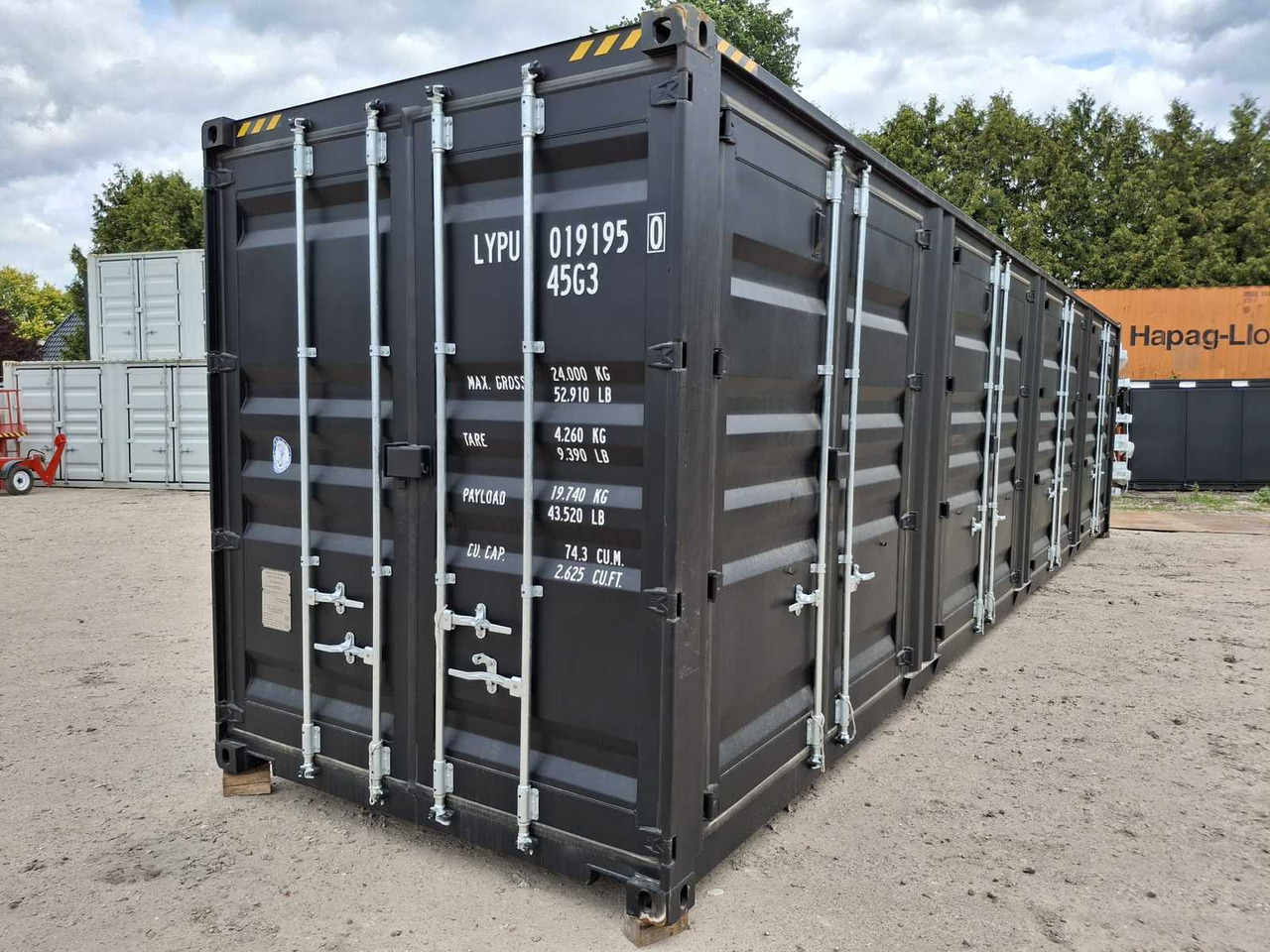 Rhino-Cross-Containers 40 ft High Cube Zwart - Brodski kontejner: slika 1 Rhino-Cross-Containers 40 ft High Cube Zwart - Brodski kontejner: slika 1