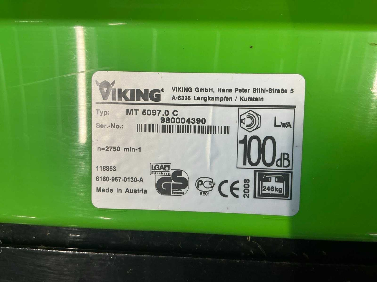 Baštenska kosačica Viking MT 5097 C: slika 20