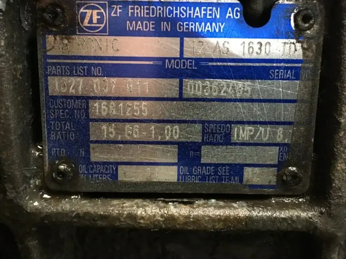 DAF Versnellingsbak 12AS1630 TD - Menjač i delovi za Kamion: slika 3 DAF Versnellingsbak 12AS1630 TD - Menjač i delovi za Kamion: slika 3