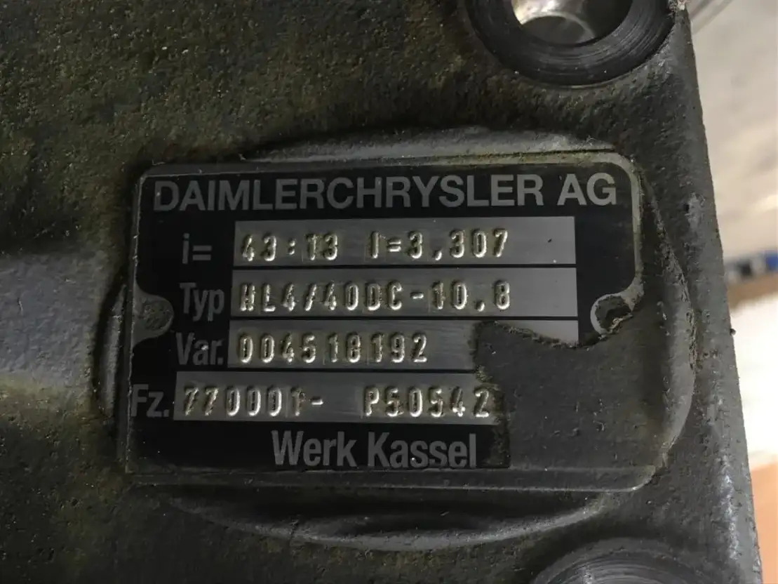 Mercedes-Benz Differentieel HL4/40 DC-10,8 - Zadnja osovina za Kamion: slika 2 Mercedes-Benz Differentieel HL4/40 DC-10,8 - Zadnja osovina za Kamion: slika 2