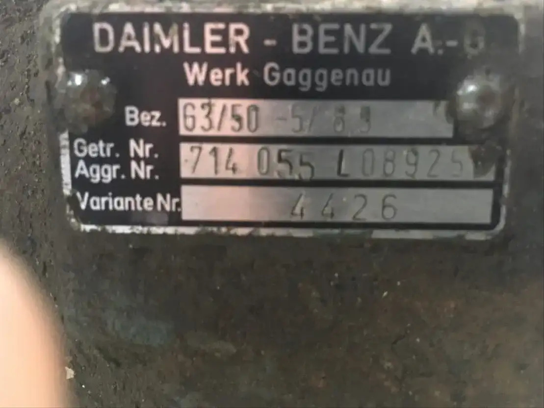 Mercedes-Benz Versnellingsbak G3/50 -5/8.5 - Menjač i delovi za Kamion: slika 4 Mercedes-Benz Versnellingsbak G3/50 -5/8.5 - Menjač i delovi za Kamion: slika 4