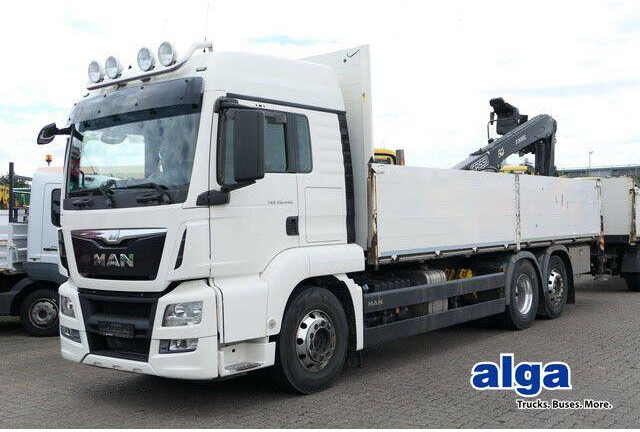 MAN 26.440 TGS LL 6x2, Kran Fassi F195AS.22, AHK, AC - Kamion sa tovarnim sandukom: slika 1 MAN 26.440 TGS LL 6x2, Kran Fassi F195AS.22, AHK, AC - Kamion sa tovarnim sandukom: slika 1