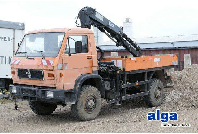 MAN 9.150 4x4, Allrad, Hiab 071 AW, Einzelbereifung - Kamion sa tovarnim sandukom: slika 1 MAN 9.150 4x4, Allrad, Hiab 071 AW, Einzelbereifung - Kamion sa tovarnim sandukom: slika 1
