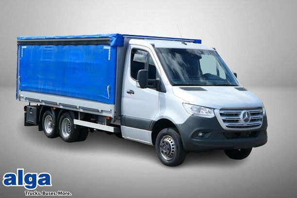 Mercedes-Benz 519 CDI Sprinter 6x2, 3.4to. NL, Klima, Navi - Dostavno vozilo sa ceradom: slika 1 Mercedes-Benz 519 CDI Sprinter 6x2, 3.4to. NL, Klima, Navi - Dostavno vozilo sa ceradom: slika 1