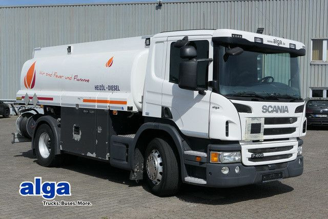 Scania P 400, 2 Kammern, 13m³, Oben- u. Untenbefüllung - Kamion cisterna: slika 1 Scania P 400, 2 Kammern, 13m³, Oben- u. Untenbefüllung - Kamion cisterna: slika 1