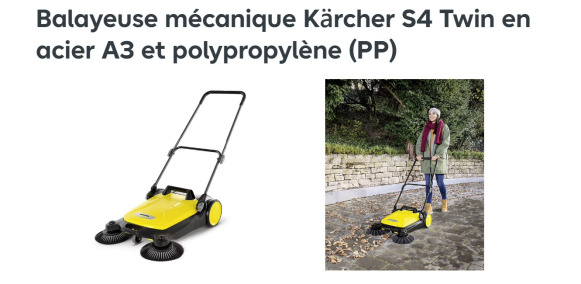 Balayeuse mécanique KARCHER S 4 Twin - Industrijska mašina za metenje: slika 2 Balayeuse mécanique KARCHER S 4 Twin - Industrijska mašina za metenje: slika 2