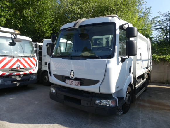 REF:1380 - Camion poubelle Renault Midlum 180DXI (2011-183.874 km) - Kamion za smeće: slika 1 REF:1380 - Camion poubelle Renault Midlum 180DXI (2011-183.874 km) - Kamion za smeće: slika 1
