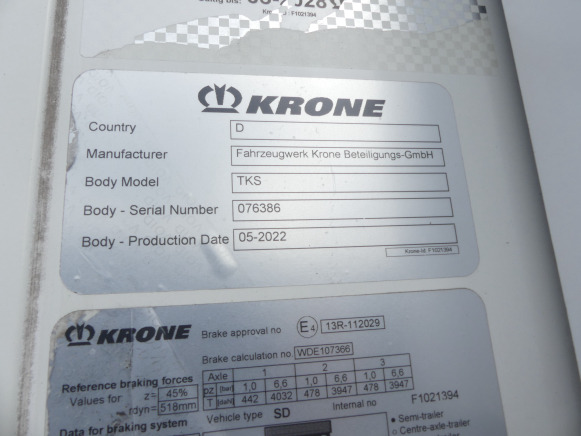 Semi remorque frigorifique Krone SREM FG TD - Prikolica hladnjače: slika 5 Semi remorque frigorifique Krone SREM FG TD - Prikolica hladnjače: slika 5