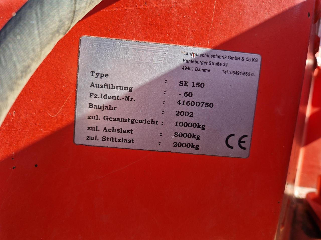 Grimme SE 150-60 - Kombajn za krompir: slika 5 Grimme SE 150-60 - Kombajn za krompir: slika 5