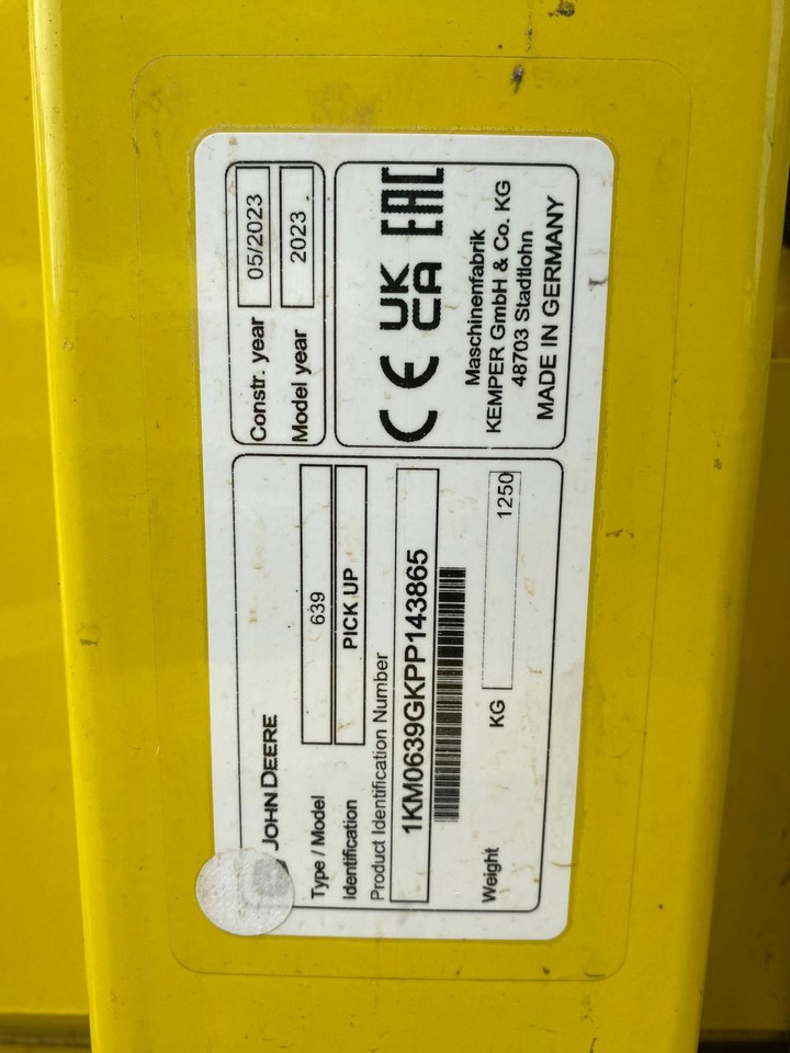 John Deere 639 - Dodatak za stočnu hranu: slika 2 John Deere 639 - Dodatak za stočnu hranu: slika 2