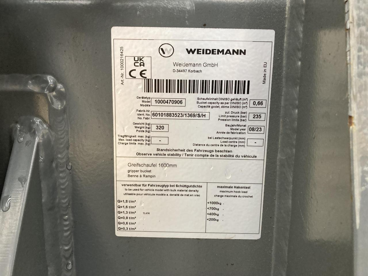 Kramer 1600 mm Silagebeißschaufel - Prednji utovarivač za traktor: slika 5 Kramer 1600 mm Silagebeißschaufel - Prednji utovarivač za traktor: slika 5