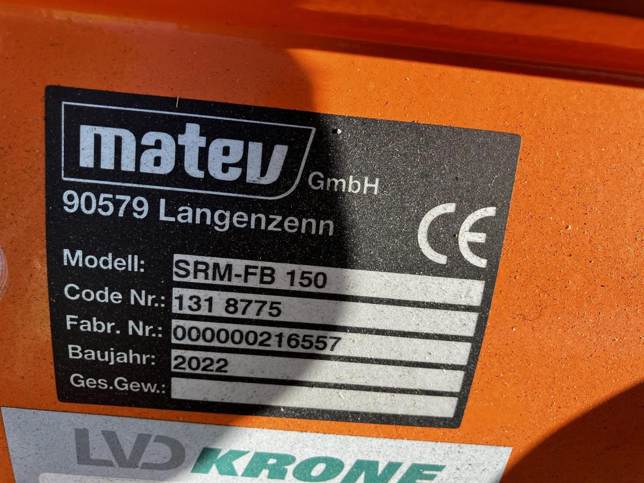 Matev SRM-FB 150 Matev SRM-FB 150: slika 6 Matev SRM-FB 150 Matev SRM-FB 150: slika 6